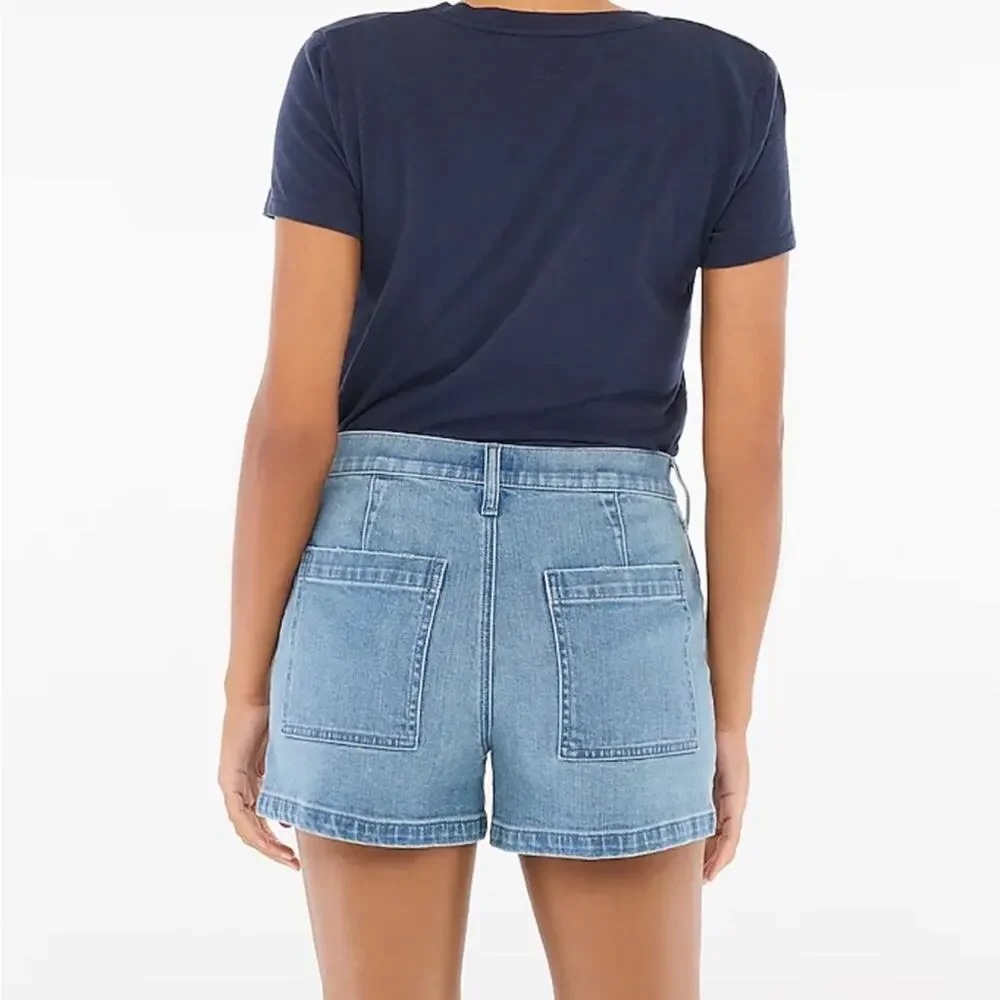 J Crew Utility High Rise Denim Shorts